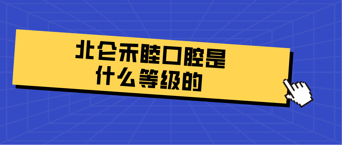 北侖禾睦口腔是什么等級(jí)的