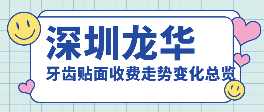 深圳龍華牙齒貼面收費走勢變化總覽