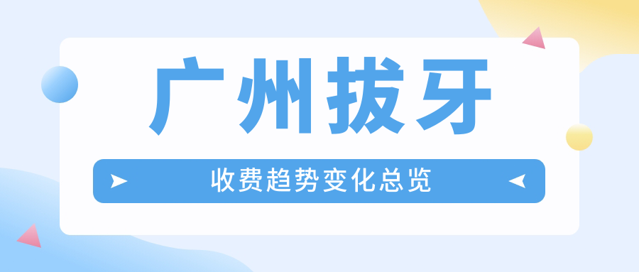 廣州拔牙收費趨勢變化總覽