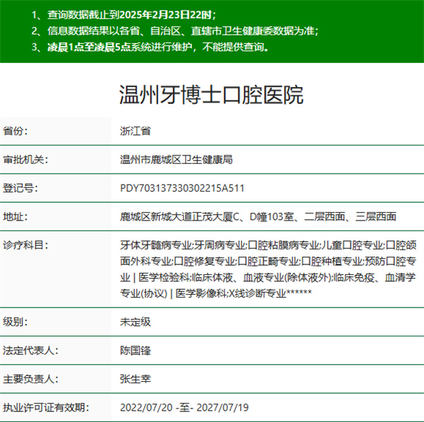 溫州牙博士口腔醫院