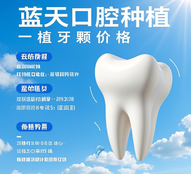 藍天口腔全廣西價(jià)格表