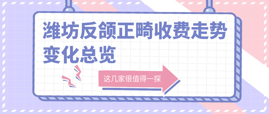 濰坊反頜正畸收費走勢變化總覽